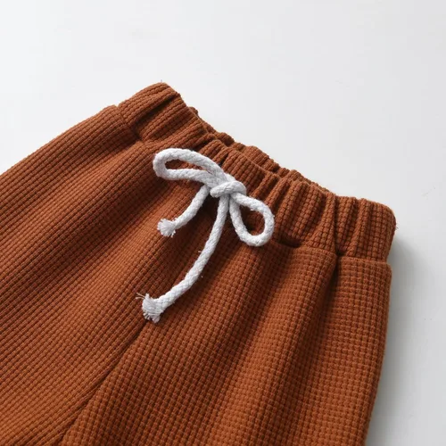 Miniatura 55 de Conjunto de 3 piezas de ropa de bebé recién nacido con estampado de manga larga + pantalones + sombrero