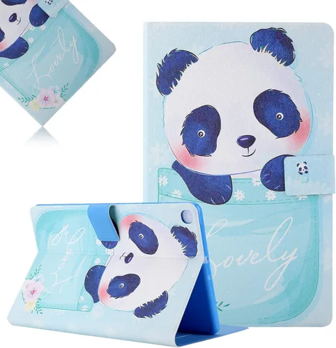 Miniatura 15 de LCHDA Funda para Samsung Galaxy Tab A8 10.5 2021 (SM-X200 / SM-X205), soporte delgado con tapa para folio, cubierta pintada inteligente, piel