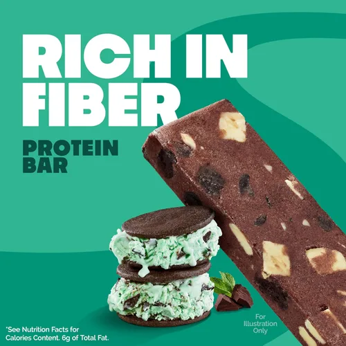 Miniatura 4 de Quest Nutrition Barra de proteína de trozos de chocolate menta, alto en proteínas, bajo en carbohidratos, sin gluten, apto para ceto, 12