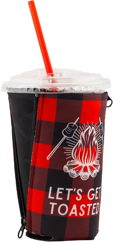Miniatura 2 de ZipSip Imán: Coozie ajustable todo en uno con cremalleras para latas, botellas, latas delgadas, vasos de pinta, tazas de fiesta, café, enfriador
