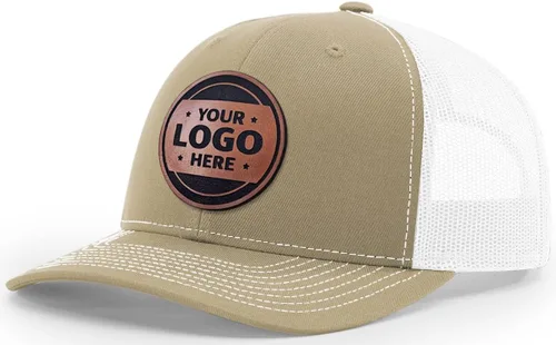 Miniatura 38 de Sombrero de parche de cuero de camionero personalizado grabado con láser