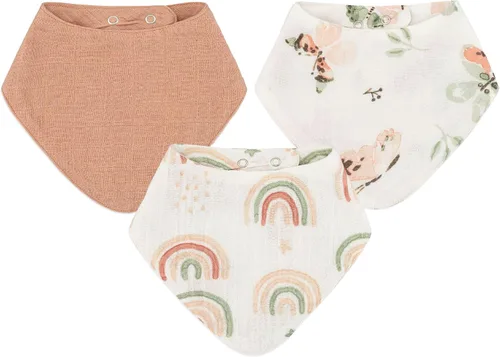 Miniatura 8 de Crane Baby Soft Baby Bib Set, 100% Cotton Muslin Baby Bibs, Soft and Absorbent Drool Bib For Babies