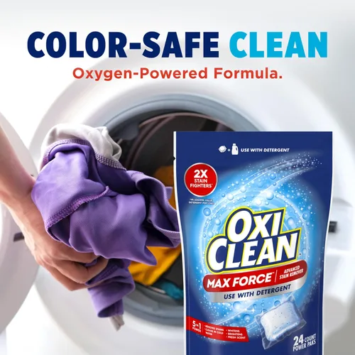 Miniatura 8 de OxiClean Max Force quitamanchas avanzados en pastillas, seguro para colores, sin lejía, esencial para niños y bebés, usar con detergente para quitar