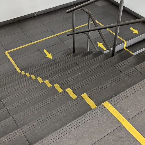 Miniatura 6 de PATIKIL Adhesivo de flecha de 12 x 6 pulgadas, 24 piezas de PVC removibles autoadhesivas impermeables para piso, letrero de flecha