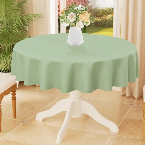 Miniatura 28 de Smiry Mantel rectangular de poliéster impermeable antiarañazos, mantel decorativo de tela lavable para comedor, bufé, fiestas y exteriores, 60 x 84