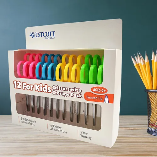 Miniatura 13 de Tijeras Westcott para niños diestros y zurdos, Variados 12