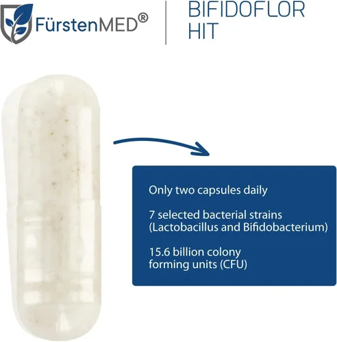 Miniatura 7 de FürstenMED Bifidoflor HIT - Probiótico bajo en histamina para intolerancia a la histamina, intestino sensible y salud digestiva, Lactobacillus de 7