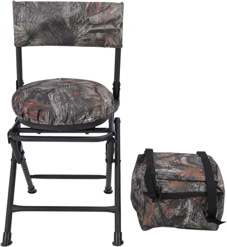 Miniatura 5 de SUNGOOYUE Camping Chair, 360 Degree Rotating, Foldable, Fishing, Hiking, Picnic, 600D Oxford Cloth, Portable Outdoor Chair
