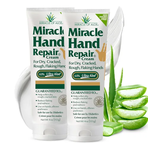 Miniatura 6 de Miracle - Crema reparadora de manos para manos secas y agrietadas, 1 onza, la mejor crema curativa de manos con 60% de aloe vera, hidratante