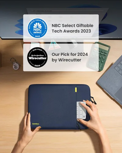 Miniatura 2 de Tomtoc 360° Funda protectora para laptop de 13.5-14.4 pulgadas para Surface Laptop Studio/6/5/4/3, Surface Book, Estuche para laptop resistente al