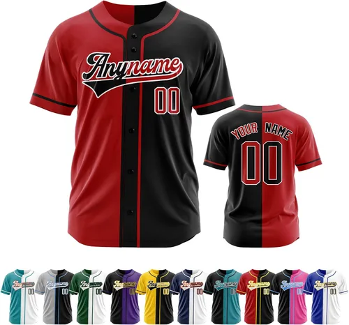 Miniatura 31 de Camiseta de béisbol personalizada con número de nombre cosido o impreso, camiseta de béisbol para hombres, mujeres, jóvenes, camiseta de béisbol