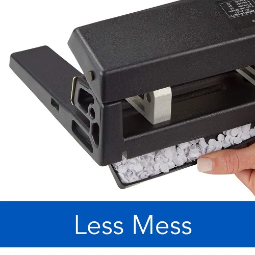 Miniatura 8 de Swingline Perforadora de 3 agujeros resistente, capacidad de 40 hojas, perforadora de tres agujeros, 3 anillos, perforadora de papel ajustable de 2