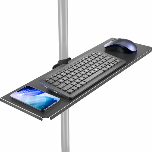 Miniatura 10 de VIVO Soporte universal de acero para estante de 14 x 10 pulgadas para carrito de TV, soporte de altavoz y más/ plataforma de almacenamiento