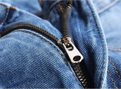 Miniatura 8 de ZEESEN Jeans rasgados para hombre, ajustados, ajuste regular, pierna cónica, desgastados, pantalones de mezclilla para hombre con agujero