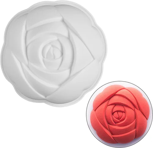 Pure Vie Molde de silicona antiadherente a prueba de fugas de 6.69 pulgadas para pasteles de Navidad, aniversario, cumpleaños, pan, magdalenas, #5