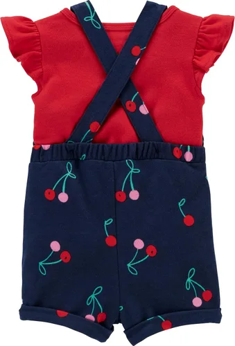 Miniatura 2 de Carter's - Set de 2 piezas (azul marino/cerezas, 6 meses)