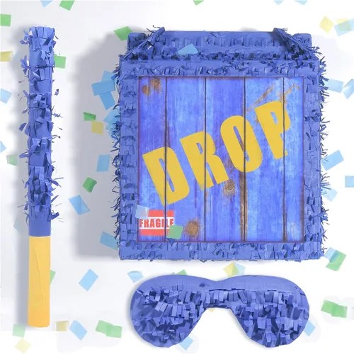 Piñatas Boombox, caja de piñatas para fiesta mexicana hecha a mano para fiestas de cumpleaños, carnaval y eventos relacionados, con palito de
