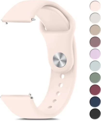 Miniatura 9 de Meliya Correas de reloj de 0.866 in de liberación rápida, correas de repuesto deportivas de silicona suave para hombres y mujeres