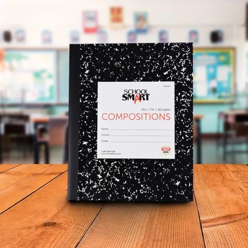 Miniatura 5 de School Smart Libro de composición a rayas de cubierta flexible, 60 hojas, 9-3/4 x 7-1/2 pulgadas