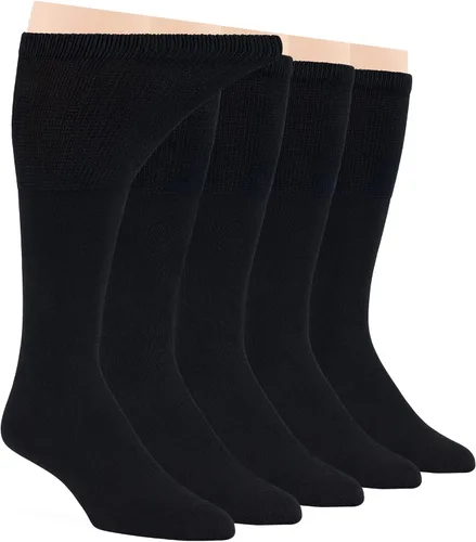 Miniatura 89 de 7BIGSTARS KINGDOM Calcetines de algodón para hombre, diabéticos, no vinculantes, paquete de 5 unidades, talla L/XL, Azul mezclilla, verde oliva