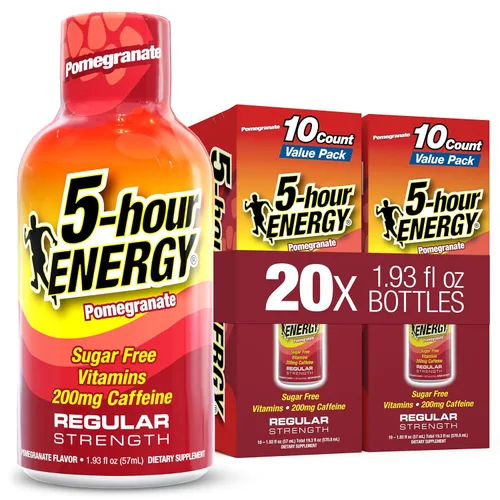 Miniatura 9 de 5-hour ENERGY Sabor a bayas, 30 unidades, inyección energética de 1.93 onzas líquidas, fuerza regular, aminoácidos, vitaminas B, sin azúcar y cero