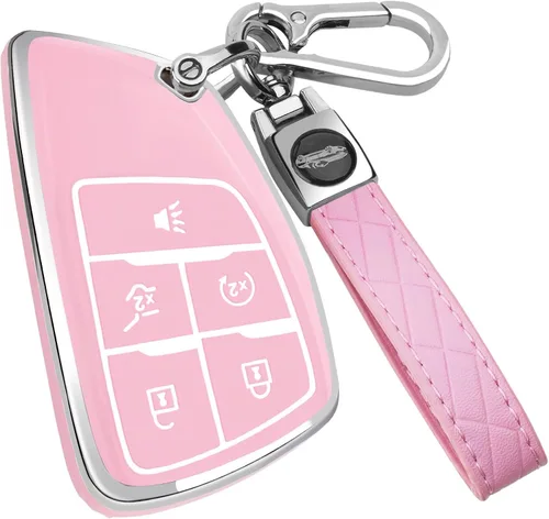 Miniatura 22 de XIYANG TRADE Funda para llavero Chevy con llavero, carcasa de TPU compatible con Chevy Traverse Equinox GMC Silverado Sierra Tahoe Suburban Yukon