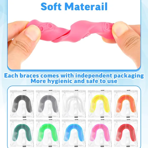 Miniatura 4 de Frienda Protectores bucales deportivos, 10 unidades, protector bucal de encías, armadura de dientes, protector de juego para boxeo, baloncesto