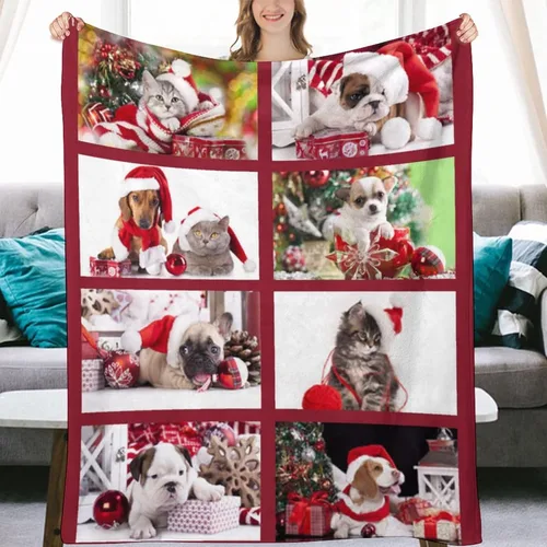 Miniatura 16 de Manta personalizada con collage de fotos, mantas de sofá suaves personalizadas, regalos para el Día de la Madre, familia, amigos, seres queridos