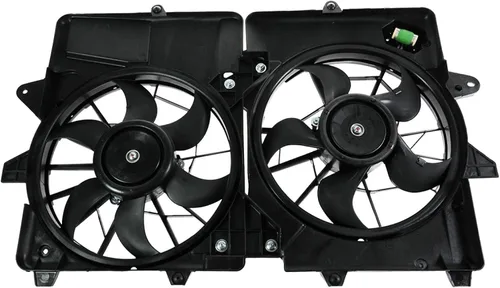 Miniatura 164 de TRQ Conjunto de ventilador de refrigeración dual del radiador compatible con Toyota Highlander 2008-2013 TO3115155