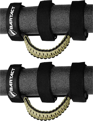 Miniatura 12 de Bartact Asas de agarre de barra antivuelco compatibles con Jeep Wrangler JL, JK, TJ, YJ y Jeep Gladiator 1955-2023 hebilla de metal mejorada, asas