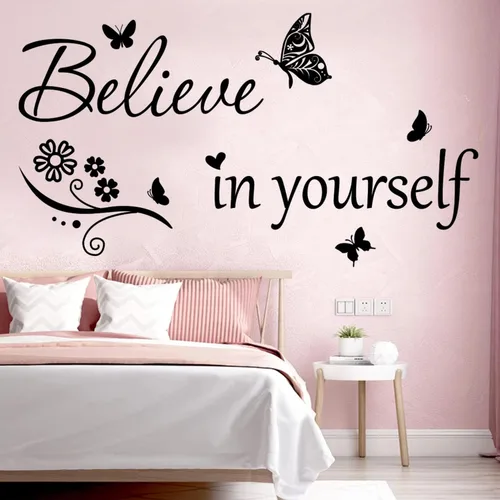 Miniatura 11 de Calcomanías de vinilo con citas motivacionales adhesivas para pared "I Can Do All Things Through Christ Who Strengthens Me" Citas cristianas