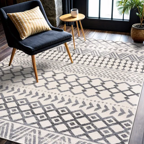 Miniatura 47 de CAMILSON Alfombras modernas de lujo para sala de estar, alfombra abstracta vintage de 4 x 6, suave, pelo medio, resistente a las manchas, fácil