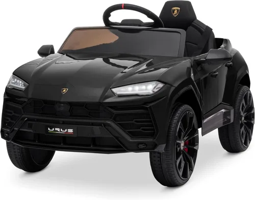 Kidzone Auto de Paseo 12V Lamborghini Urus Vehículo Eléctrico de Juguete para Niños con Control Remoto para Padres, Bocina, Radio, Puerto, AUX,