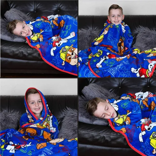 Miniatura 2 de Franco Ropa de cama infantil, manta de felpa supersuave para niños, 62 x 90 pulgadas, Patrulla Canina (Paw Patrol)