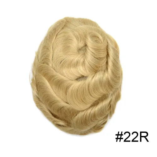 Miniatura 2 de Tupé para hombres de piel fina europea piezas de cabello humano para hombres duraderas de 0.004 in piel de poliuretano para hombre, tupé de 8 x 10