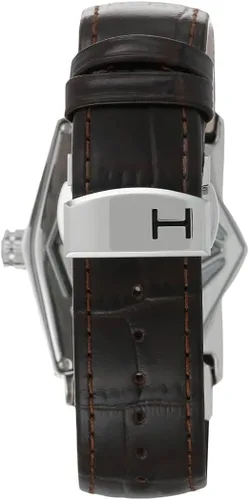 Miniatura 3 de Hamilton Watch Ventura Reloj automático suizo de 1.366 in x 2.106 in, esfera marrón, correa de cuero marrón (modelo H24515591), Marrón, Classic