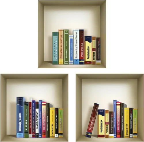 Arte de pared 3D, juego de calcomanías de nicho, decoración de pared 3D, calcomanías de pared para sala de estar, calcomanías de pared para