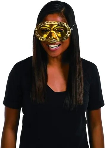 Miniatura 5 de Medias máscaras metálicas (2 docenas), 6.75", Variados