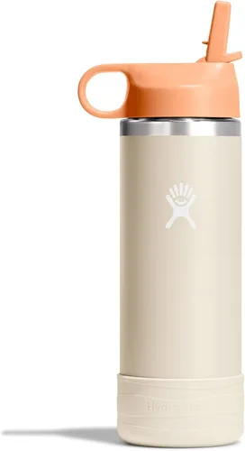 Miniatura 30 de Hydro Flask Botella de agua para niños para la escuela, acero inoxidable y aislada con tapa de pajita, 18 onzas en dalia Dahlia