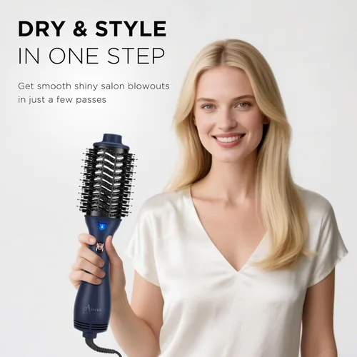 Miniatura 2 de Aima Beauty - Secador de pelo y cepillo voluminizador de un solo paso, herramienta de peinado de cabello, alisador de cerámica, rizador, moldeador