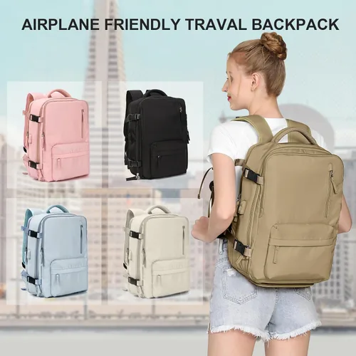Miniatura 7 de WONHOX Mochila de Viaje Grande Equipaje de Mano Aprobada para Vuelo Mochila de Trabajo y Negocios para Laptop para Mujeres y Hombres Mochila