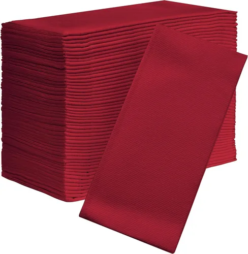 Miniatura 15 de Servilletas de papel AMERICAN HOMESTEAD - Servilletas de papel desechables tipo lino azul claro - Servilletas de mesa de calidad de restaurante