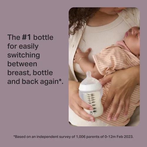 Miniatura 2 de Tommee Tippee Natural Start - Biberones anticólicos para bebés de 5 onzas sin BPA, 0+ meses, tetina de flujo lento similar al pecho, Paquete