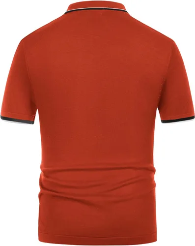 Miniatura 4 de PJ PAUL JONES Polo de punto para hombre, transpirable, con botones, para golf