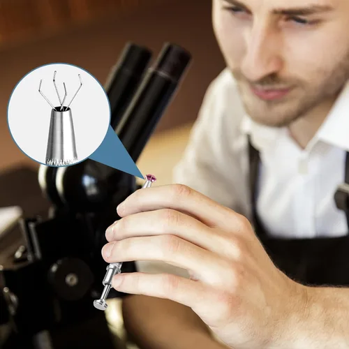 Miniatura 6 de ANCIRS Paquete de 3 herramientas de acero inoxidable con 4 garras para recoger piezas pequeñas, agarrador de 4 puntas para objetos pequeños