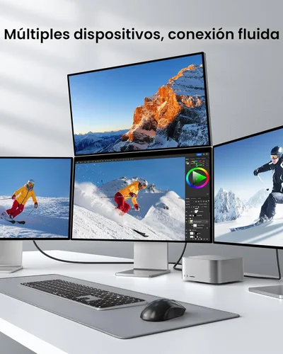Miniatura 8 de Silkland Cable USB 4 en ángulo recto de 80 Gbps para cable Thunderbolt 5 de 4 pies, ancho de banda de 120 Gbps para 16 K/Dual 8K, 240 W, cable