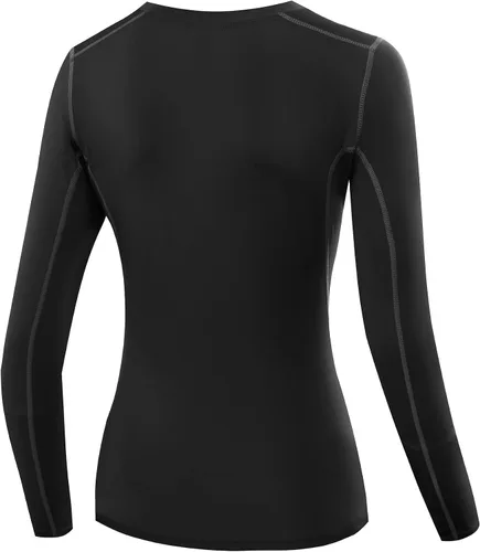 Miniatura 11 de NELEUS - Camisa deportiva de compresión atlética, de manga larga, para mujer, dry fit, paquete de 3