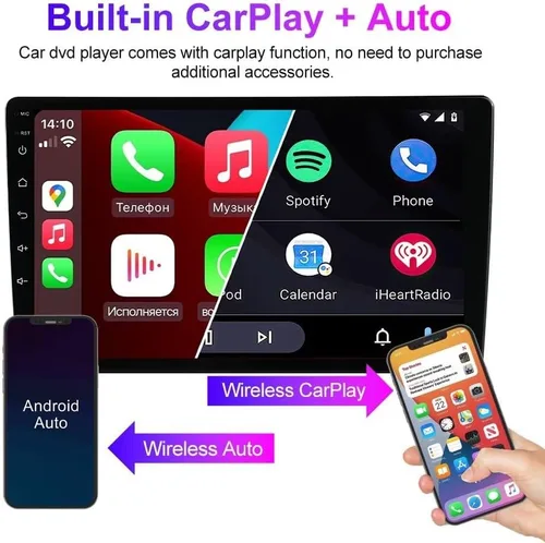 Miniatura 3 de Radio estéreo Android 13 para coche Hyundai Sonata NF 2004-2008, Biorunn 9 pulgadas GPS inalámbrico con cable Car-Play Android Auto IPS pantalla