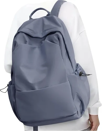 Miniatura 11 de Mochila Escolar Mochila de Día Casual Negra Bolso para Libros, A-Negro, Grande