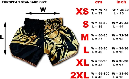 Miniatura 4 de Muay Thai Shorts Kickboxing Martial Arts Combat Fight MMA UFC Boxer Boxing Trunks unisex, Blanco